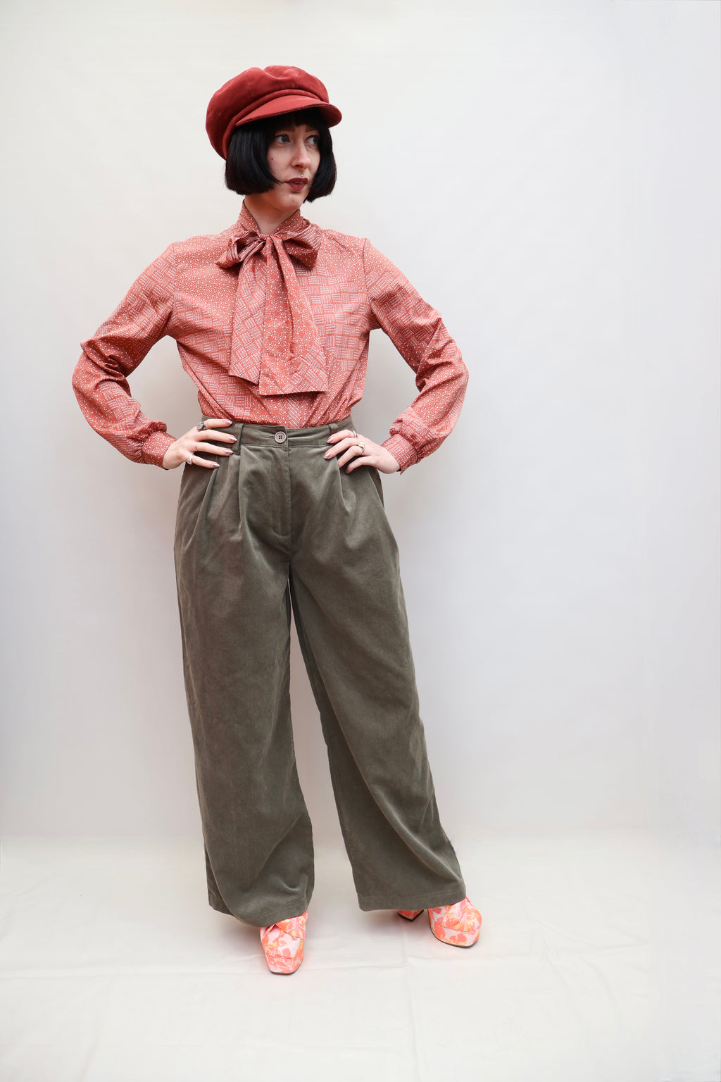 Vintage 70s Pussy Bow Blouse