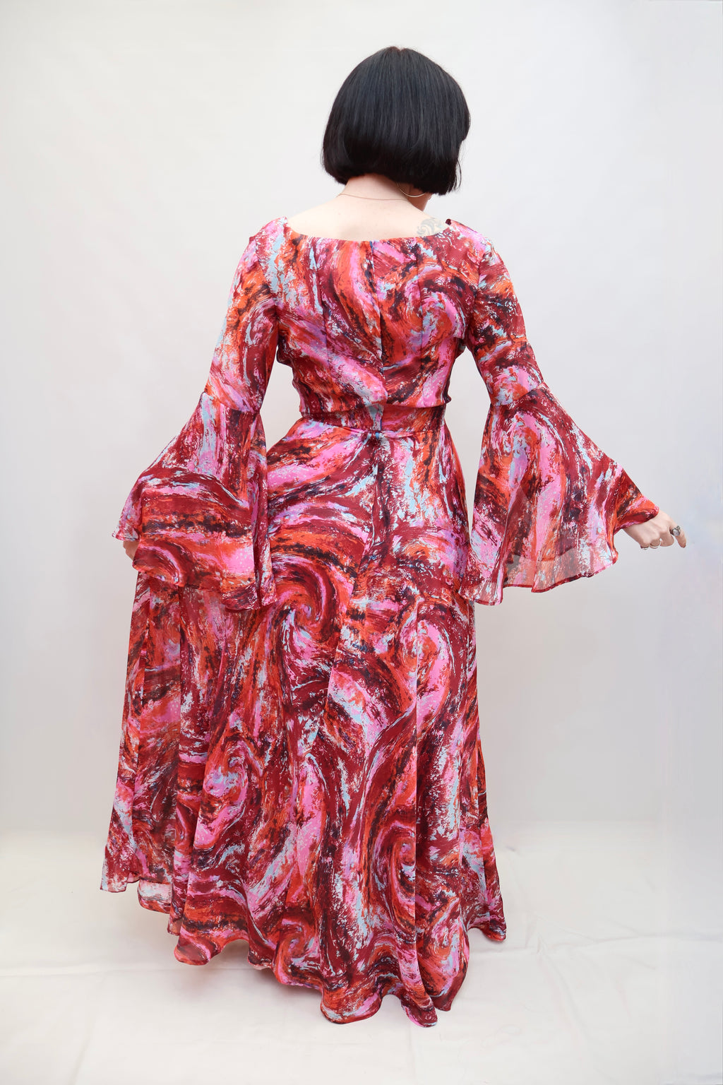 Vintage Psychedelic 70s Dress