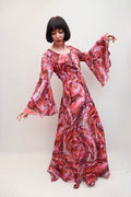 Vintage Psychedelic 70s Dress
