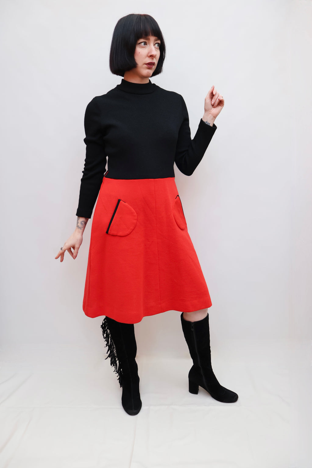 Vintage 60s Knitted Dress
