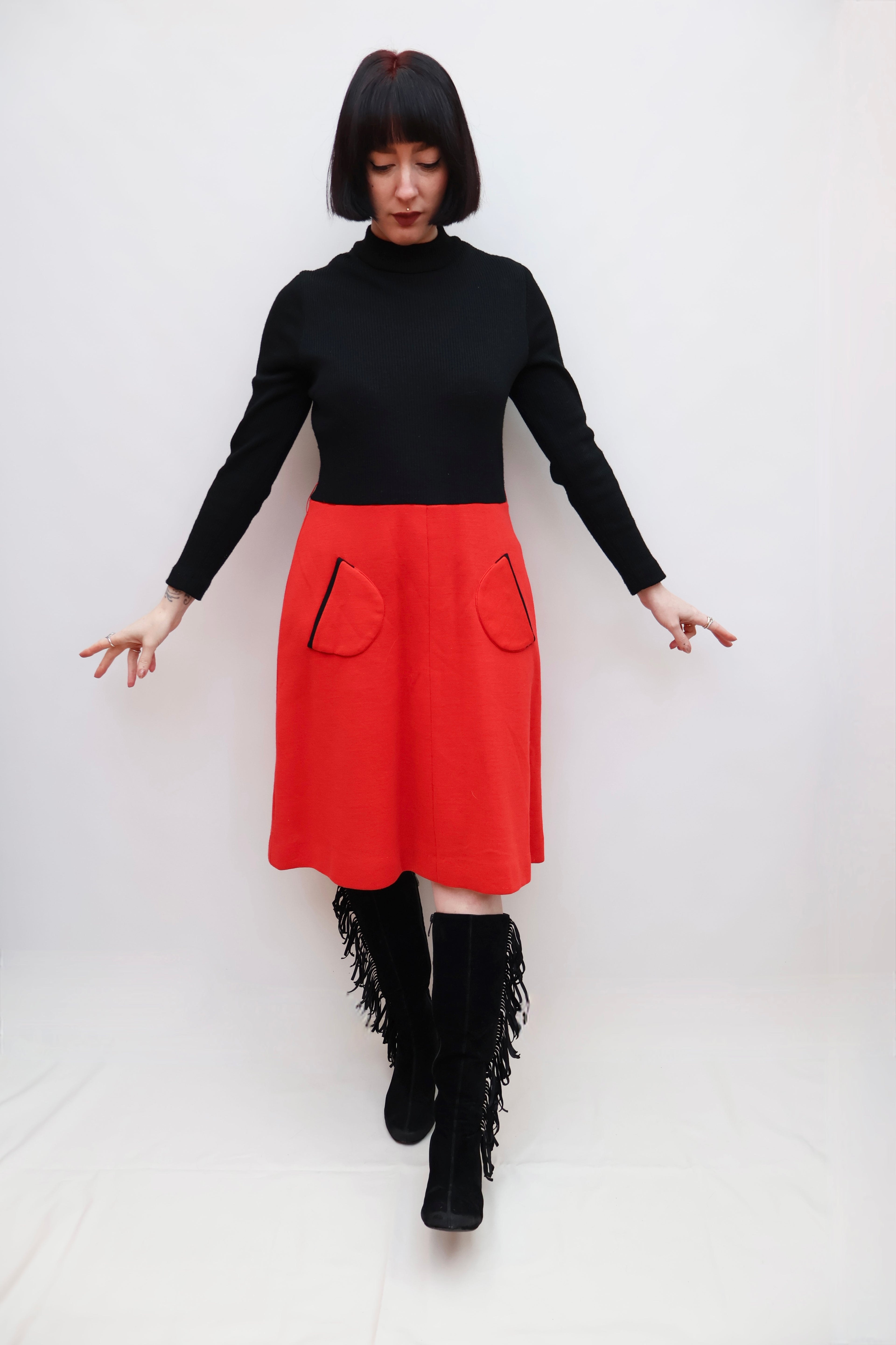 Vintage 60s Knitted Dress
