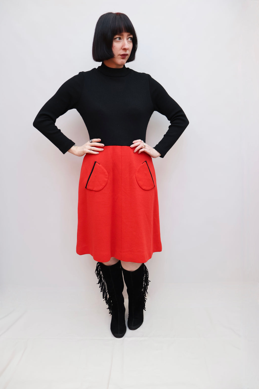 Vintage 60s Knitted Dress