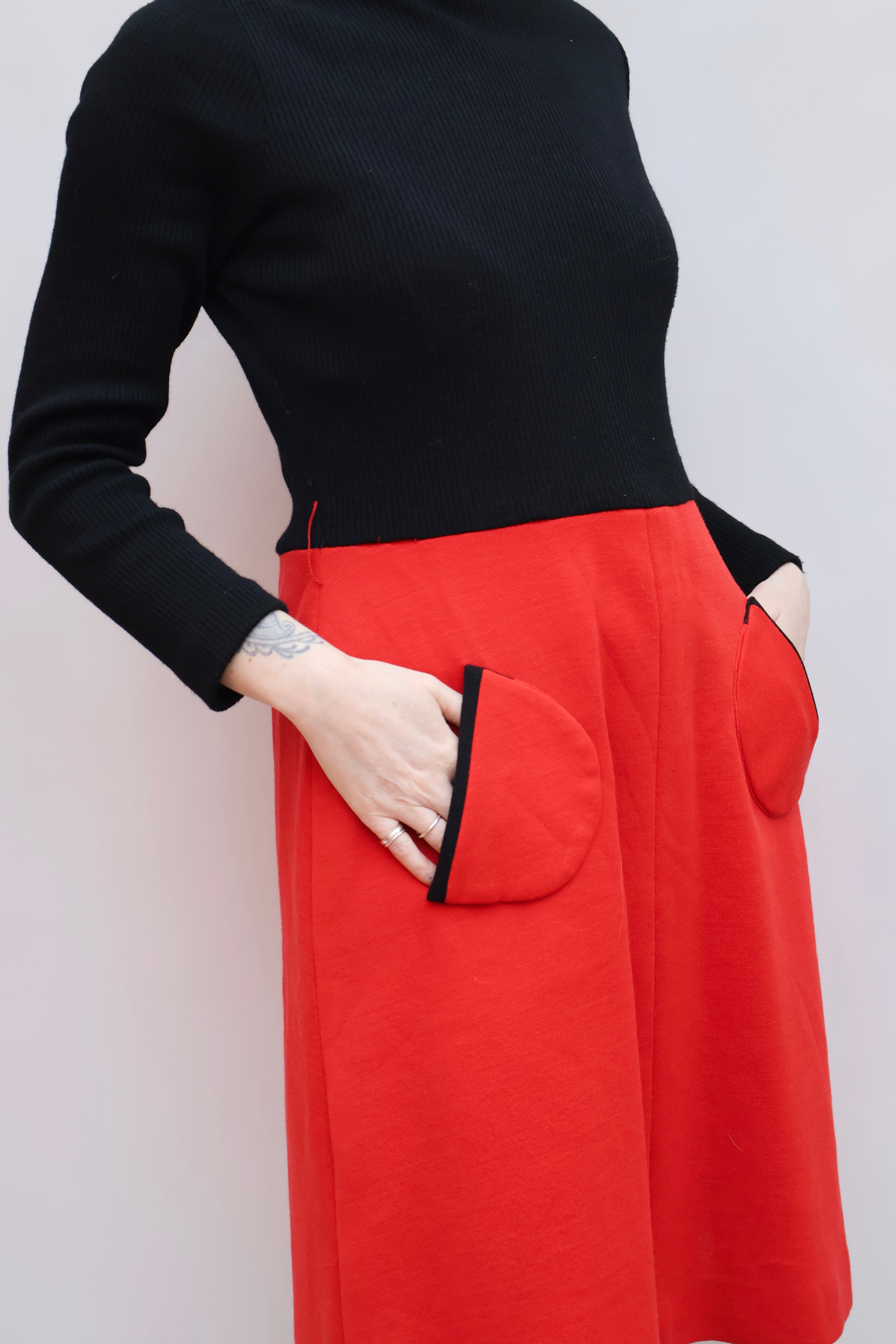 Vintage 60s Knitted Dress