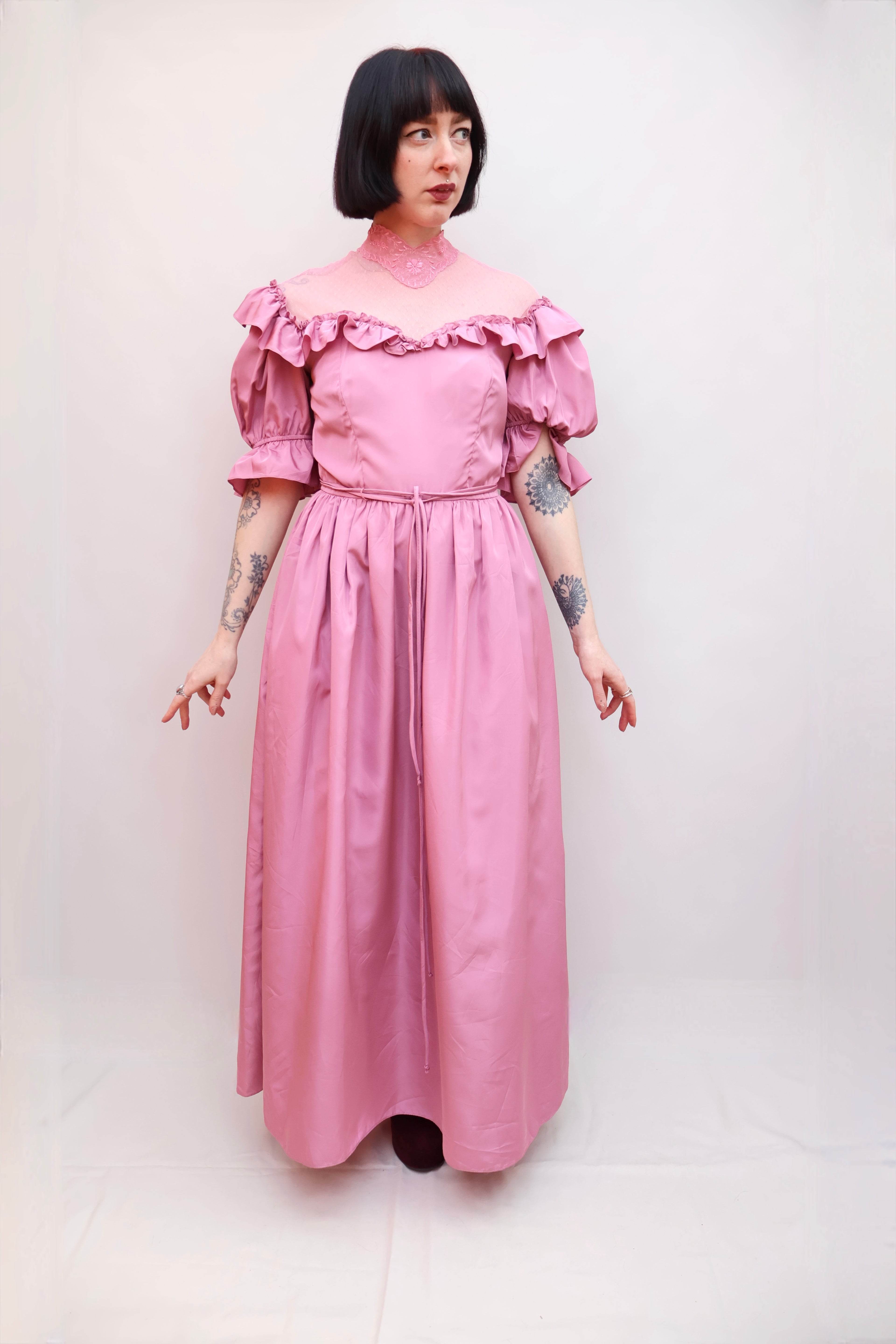 Vintage Pink Bubblegum 70s Dress
