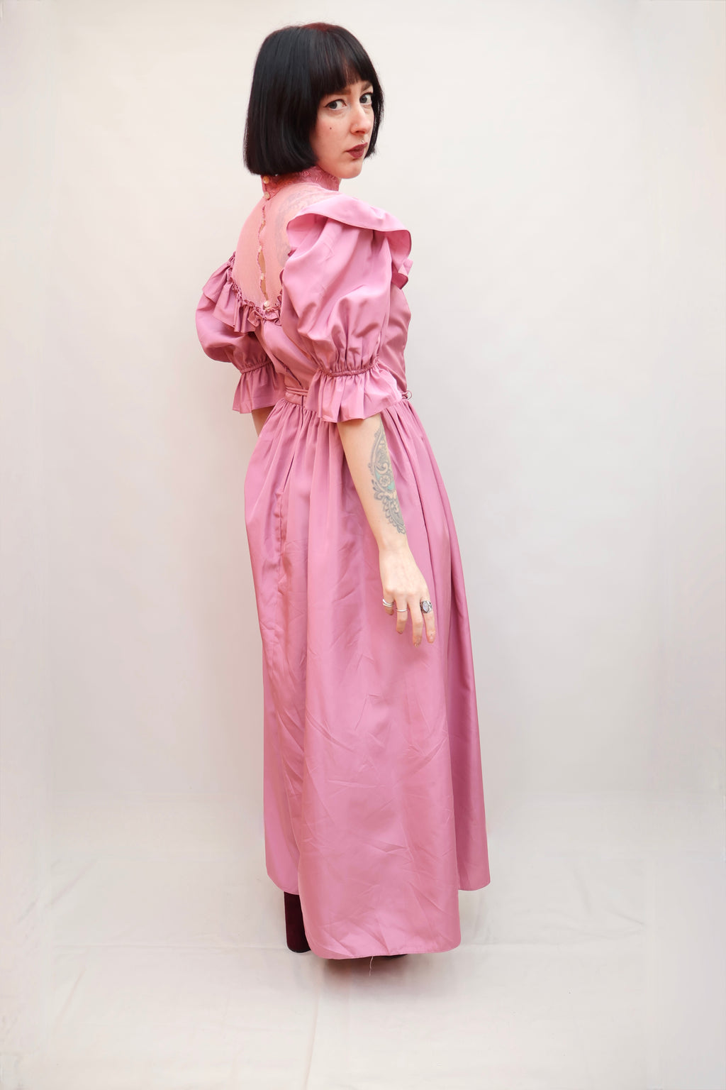 Vintage Pink Bubblegum 70s Dress