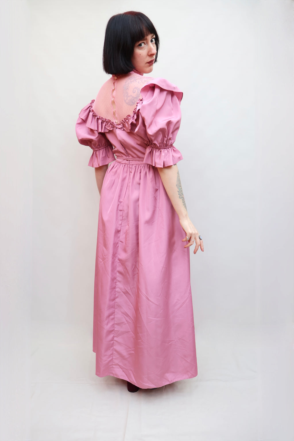Vintage Pink Bubblegum 70s Dress