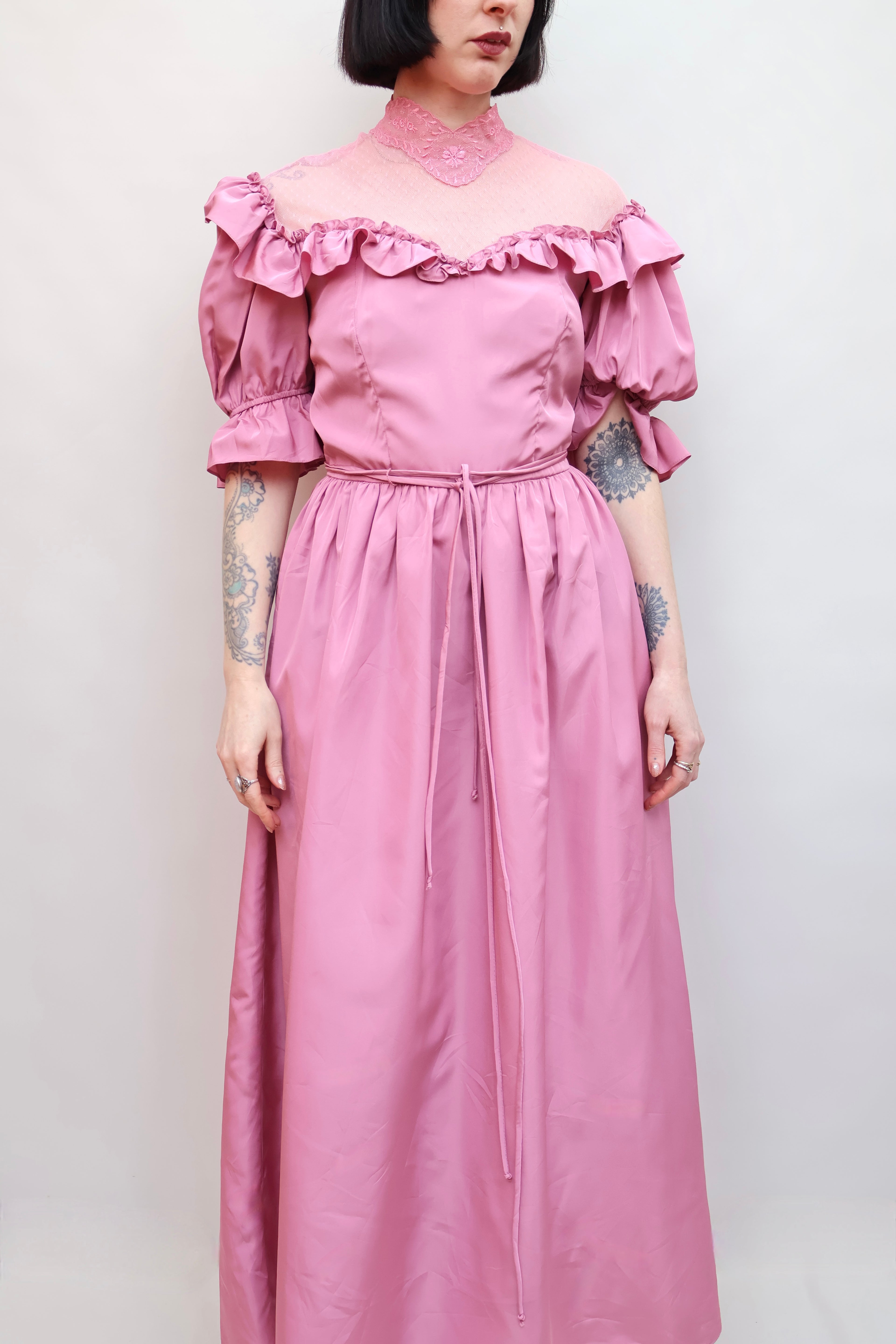 Vintage Pink Bubblegum 70s Dress