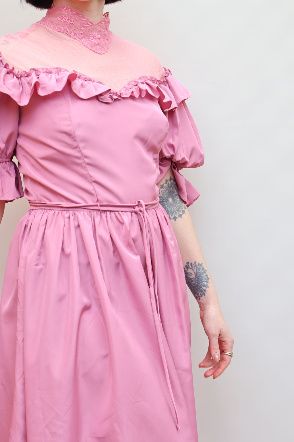 Vintage Pink Bubblegum 70s Dress