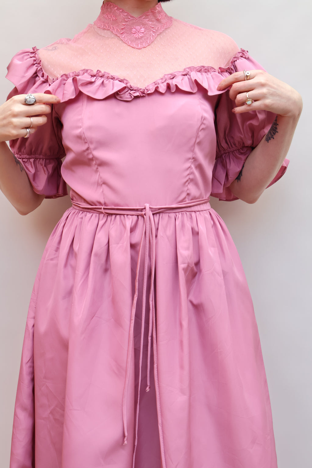 Vintage Pink Bubblegum 70s Dress