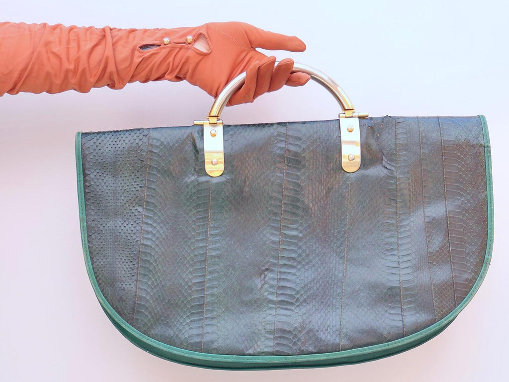 Vintage 70s Snakeskin Clutch