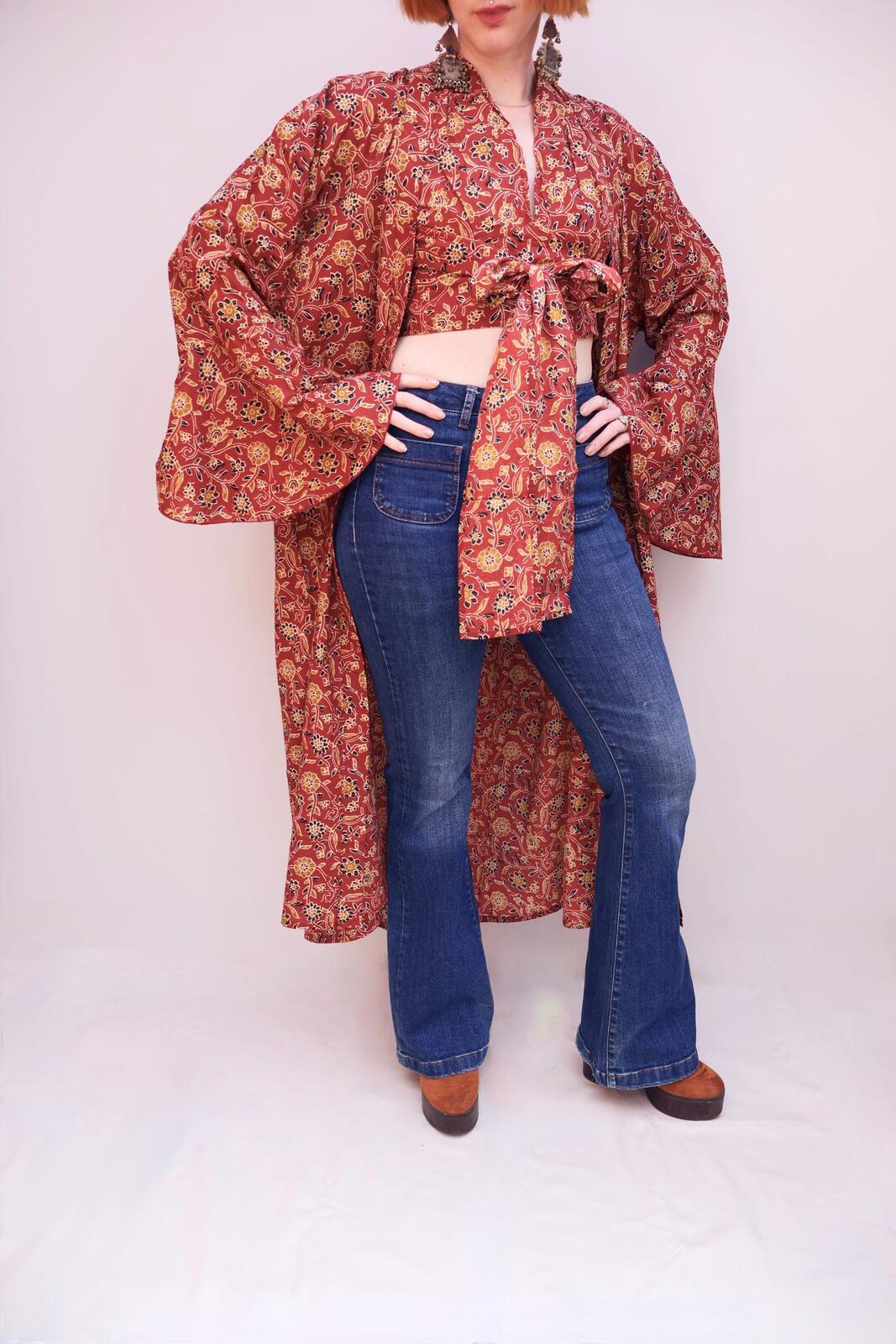 Block Printed Cotton Kimono