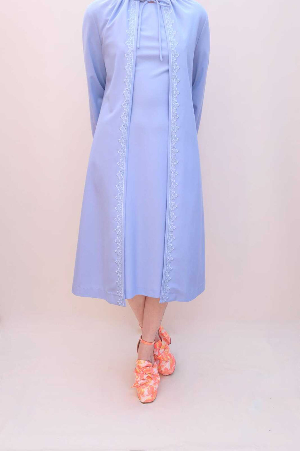 Vintage 60s Lavender Wedding Dress Set