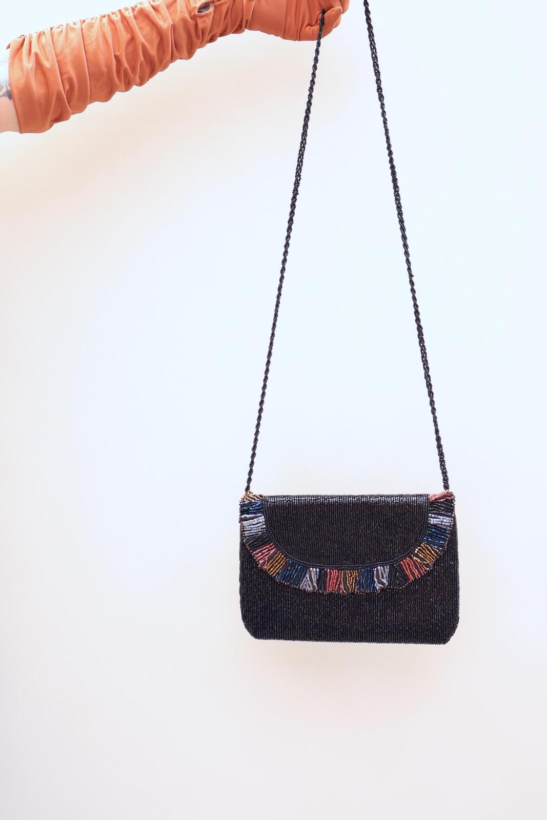 Vintage 80s Beaded Bag