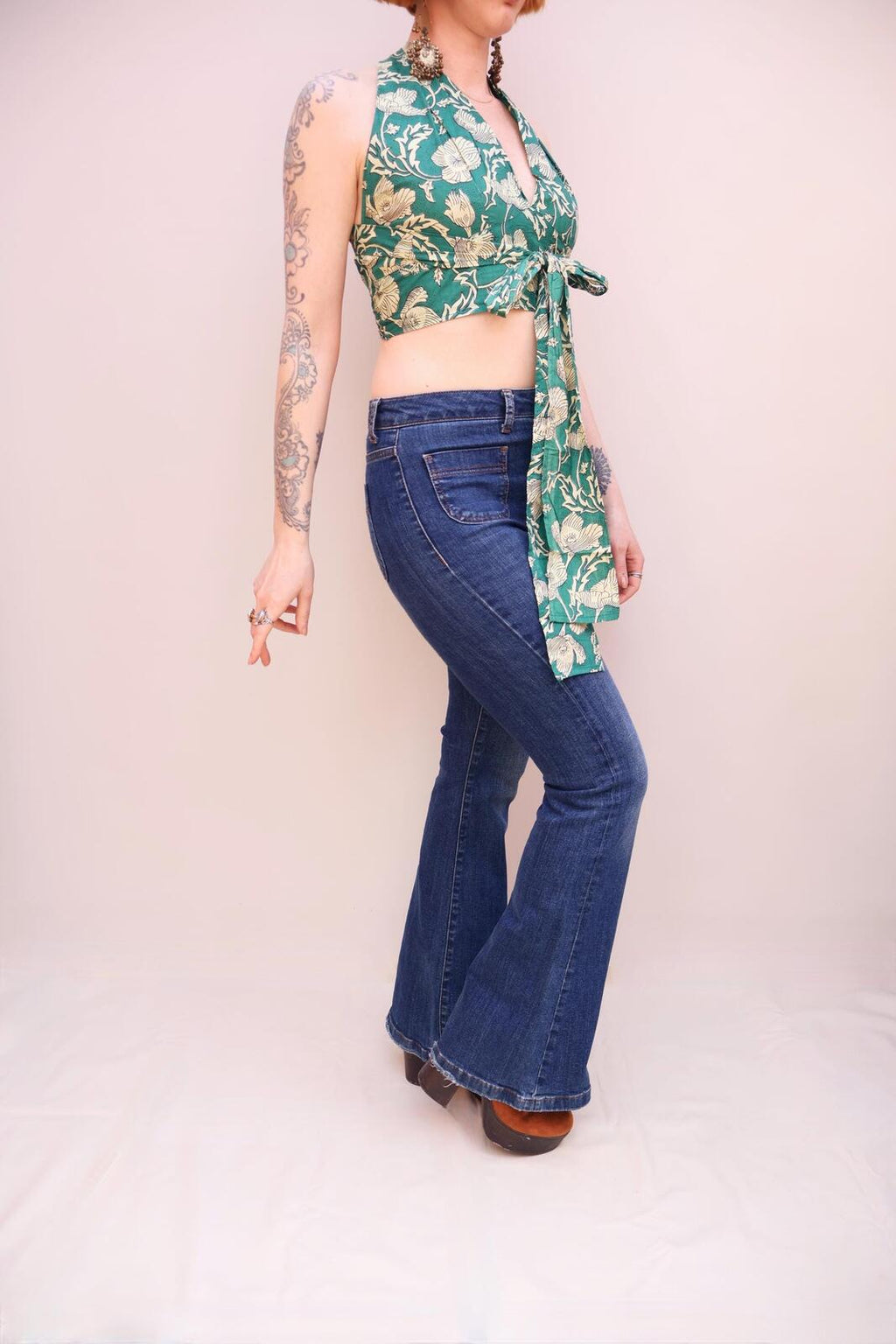 Block Printed Cotton Multiway Top