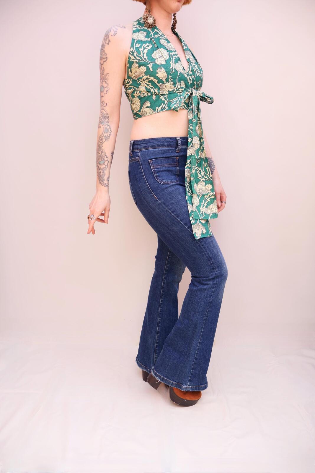Block Printed Cotton Multiway Top