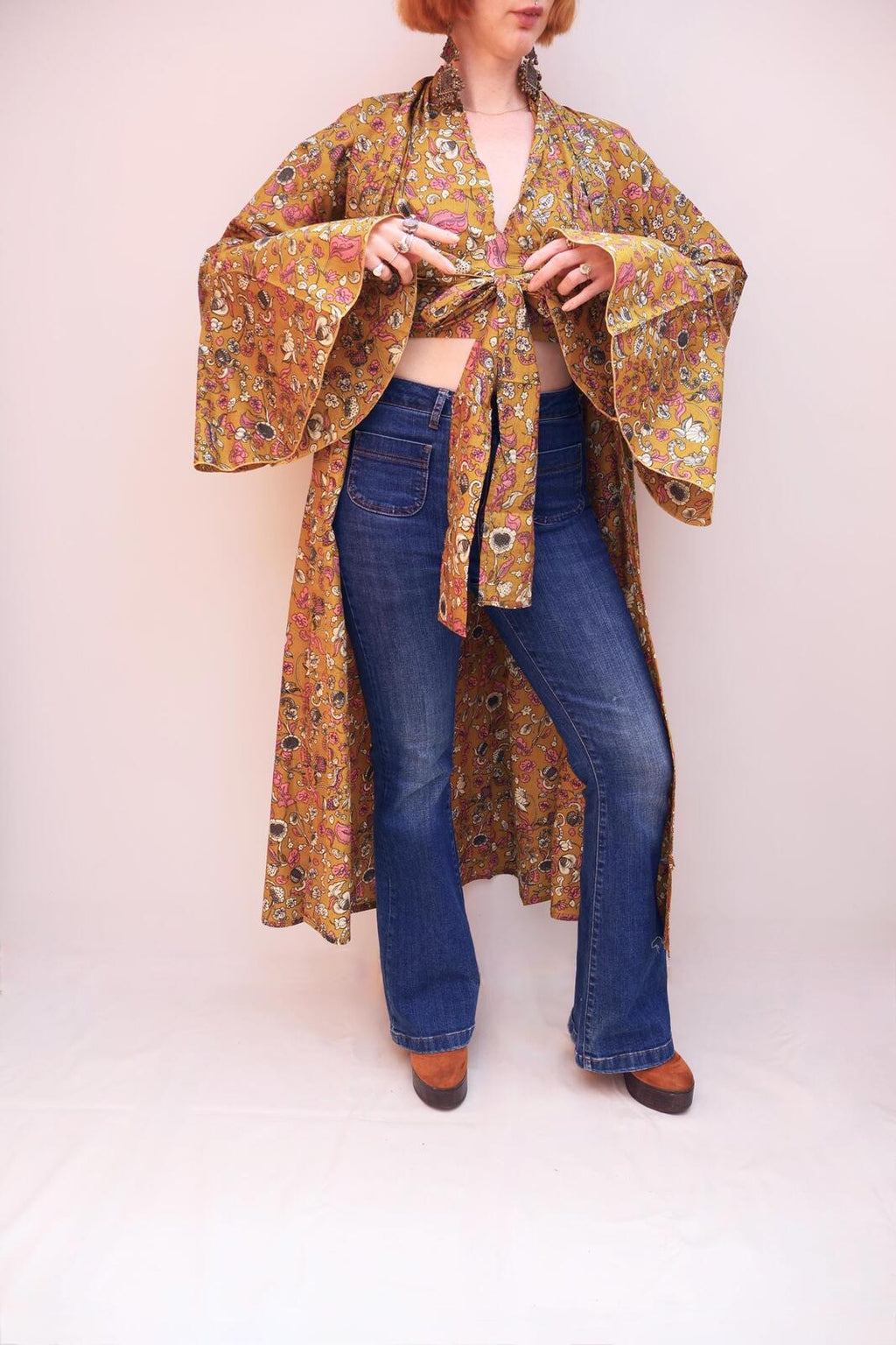 Block Printed Cotton Kimono