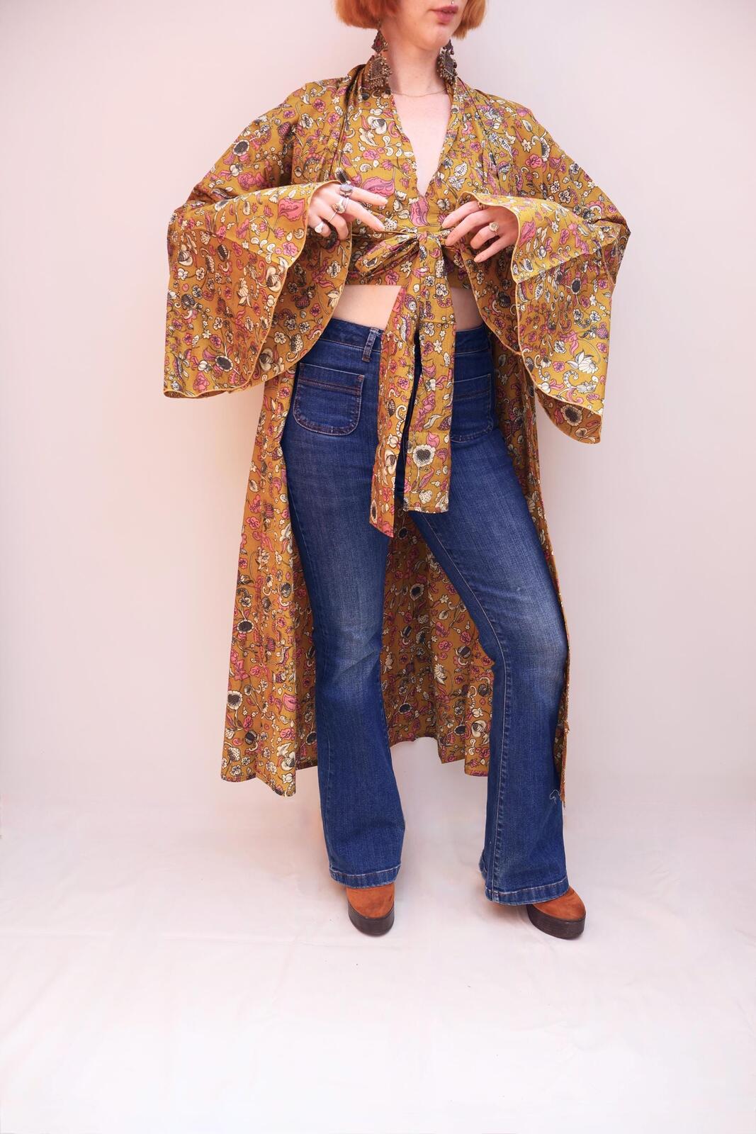 Block Printed Cotton Kimono