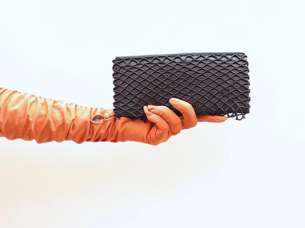 Vintage 90s Beaded Clutch