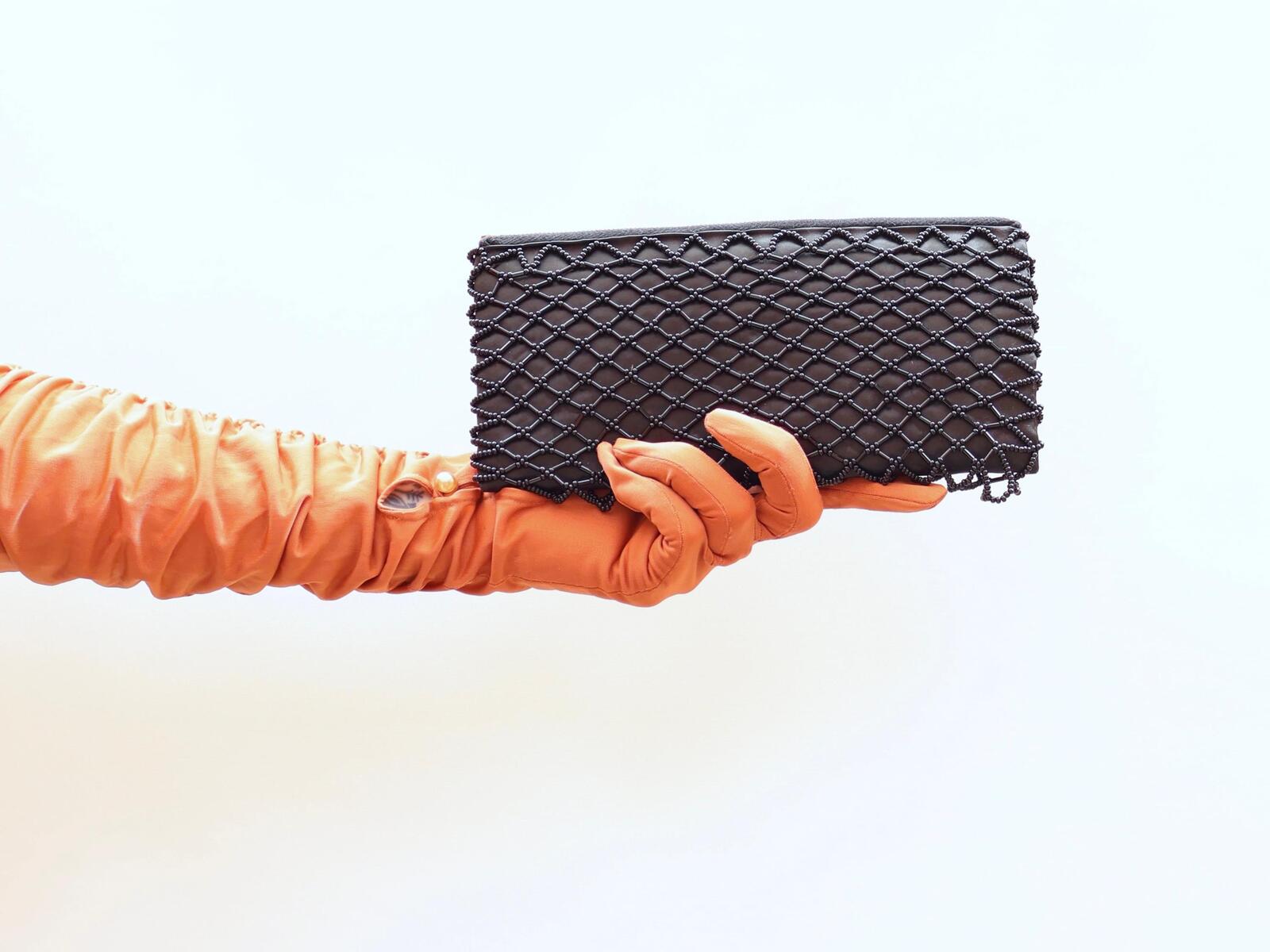 Vintage 90s Beaded Clutch