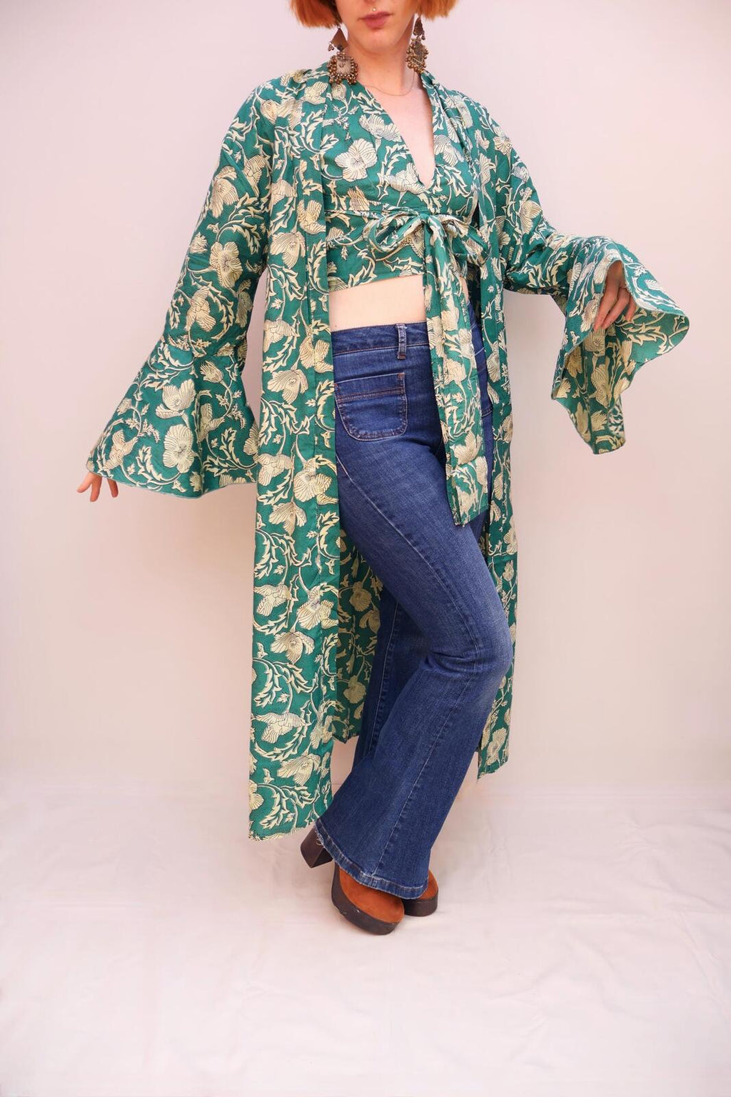 Block Printed Cotton Kimono