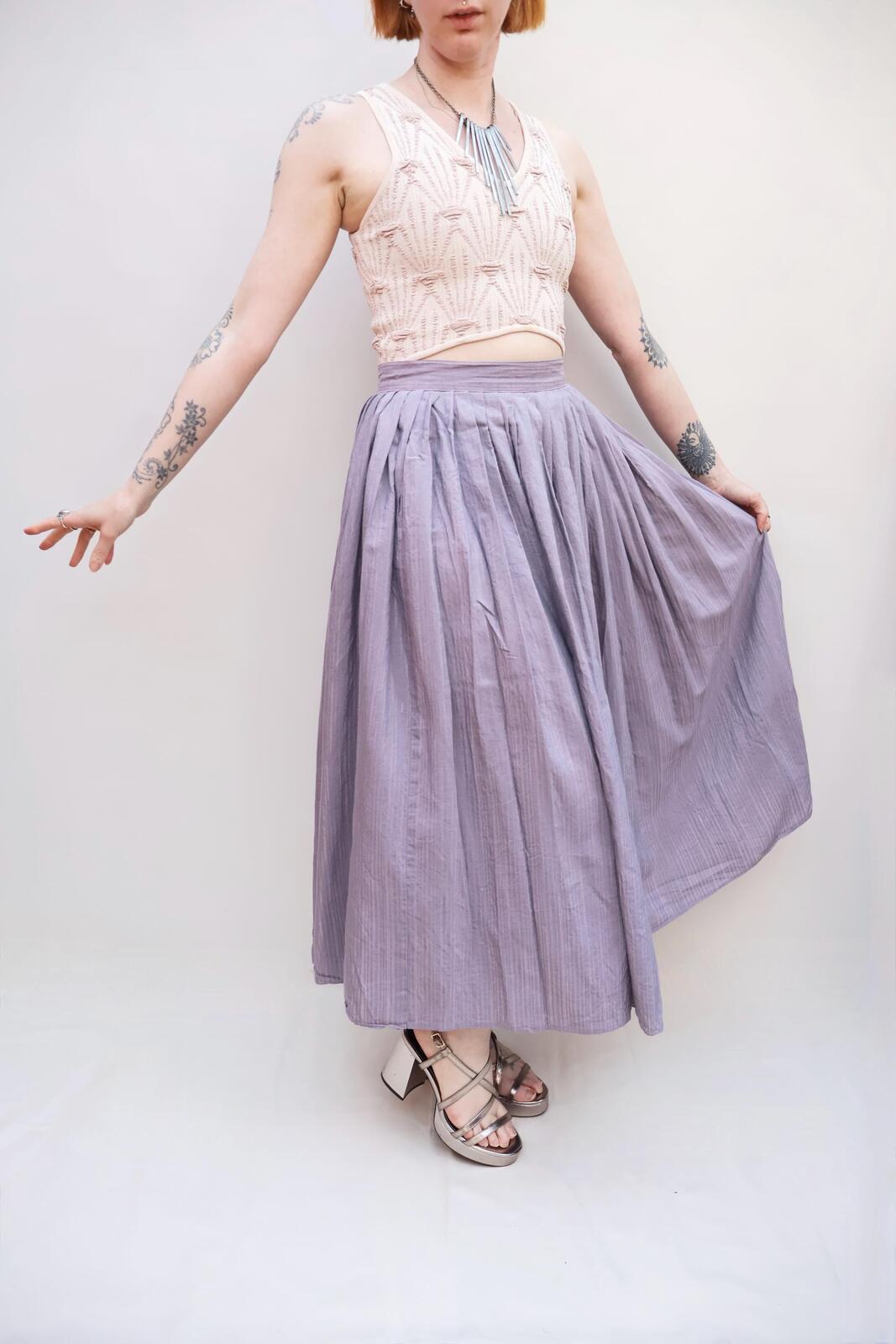 Vintage Lilac Shimmery Skirt