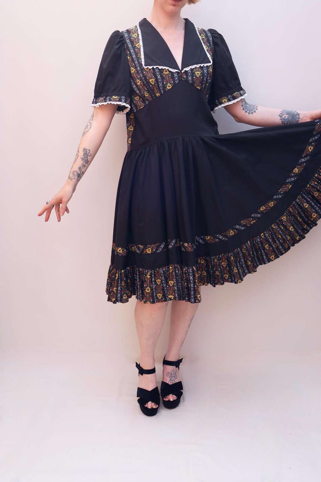 Vintage 70s Prairie Dress