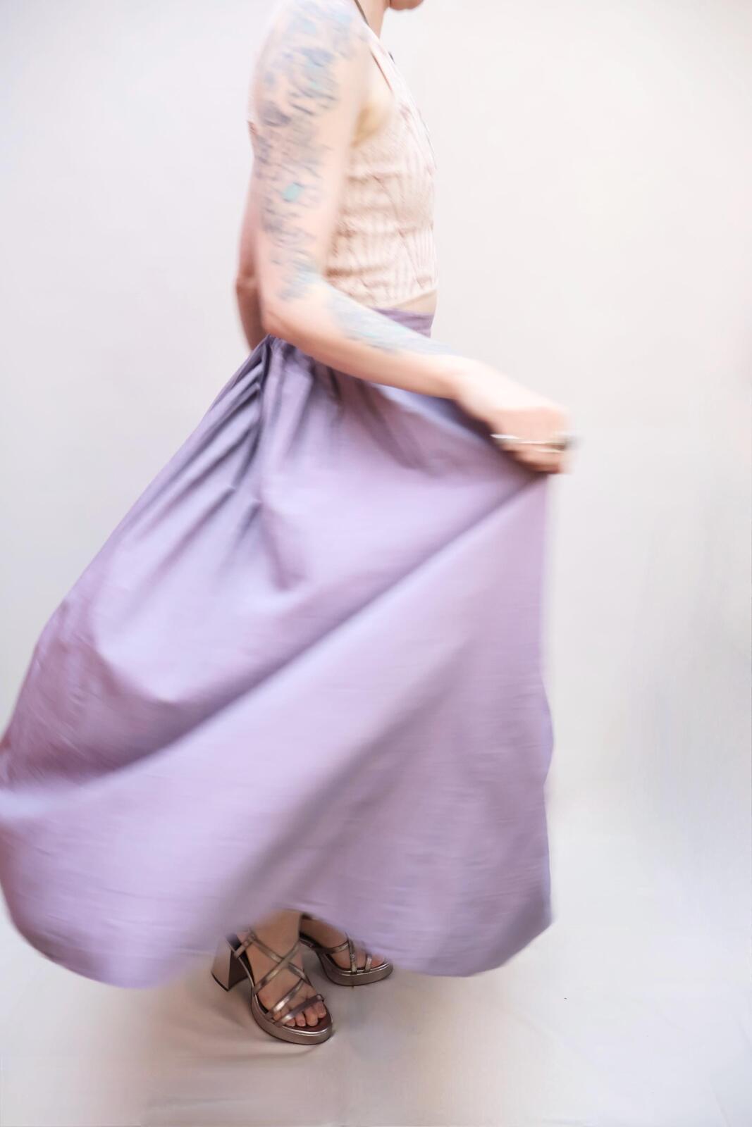 Vintage Lilac Shimmery Skirt