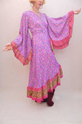 Upcycled Sari Wrap Dress