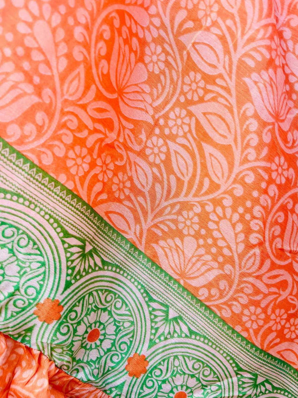 Upcycled Sari Silk Blouse