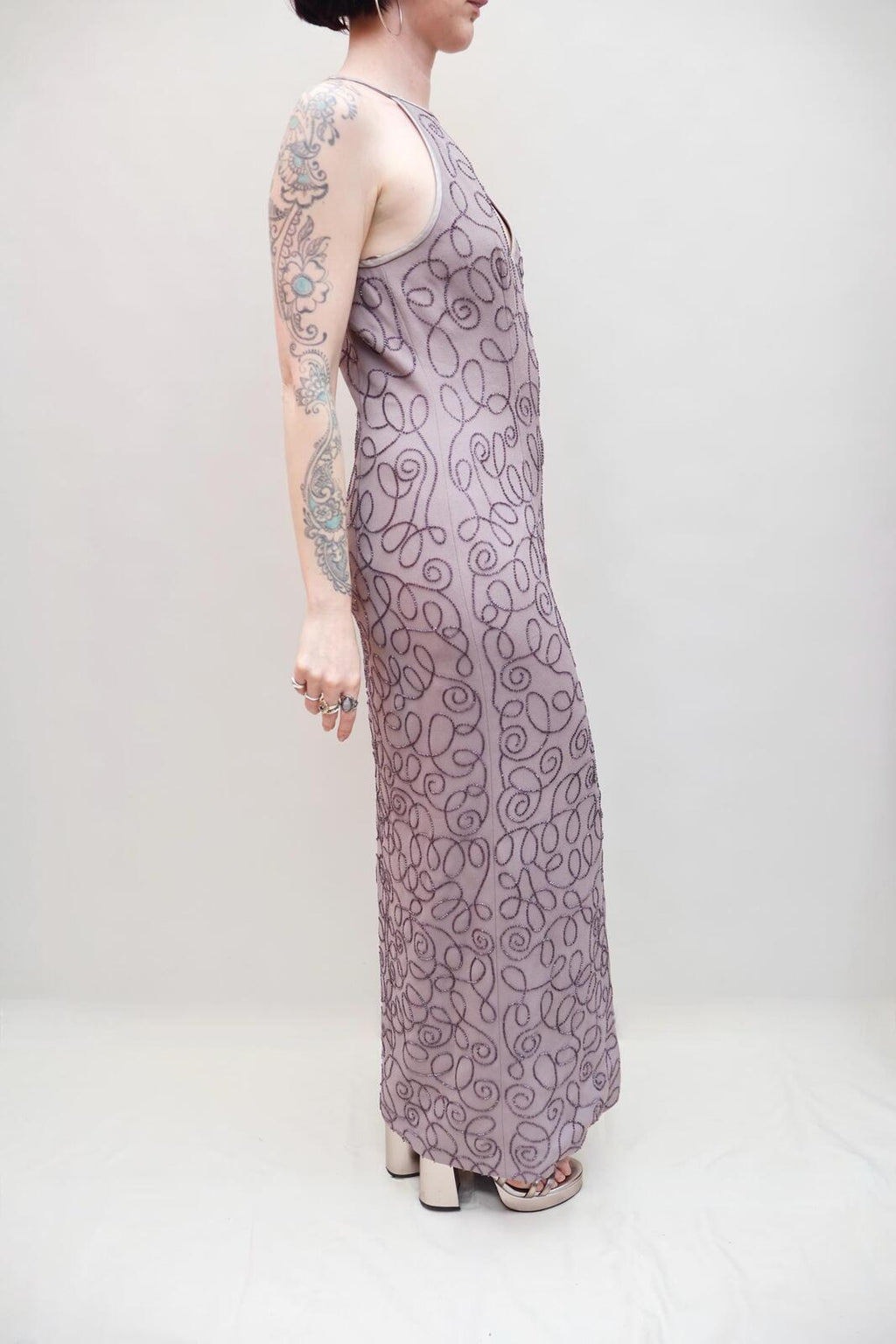 Vintage Beaded Cocktail Dress