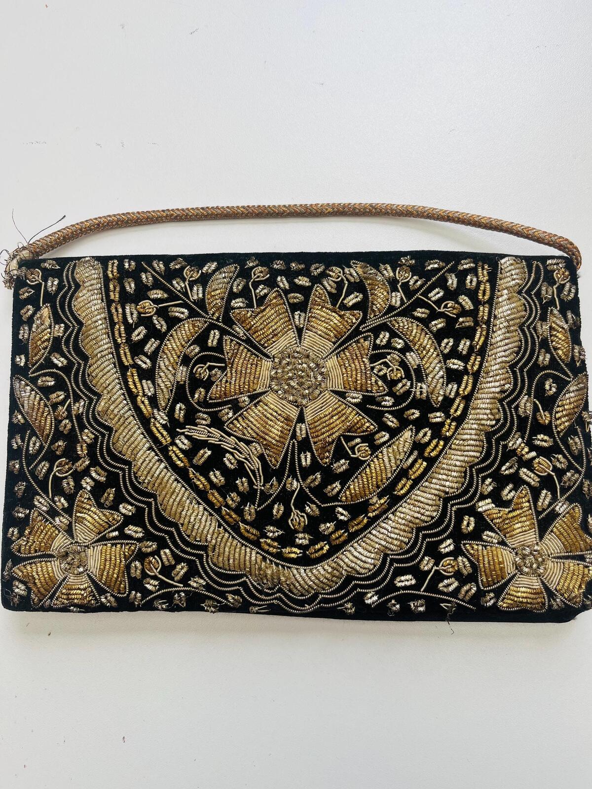 Vintage 70s Zardozi Clutch Bag