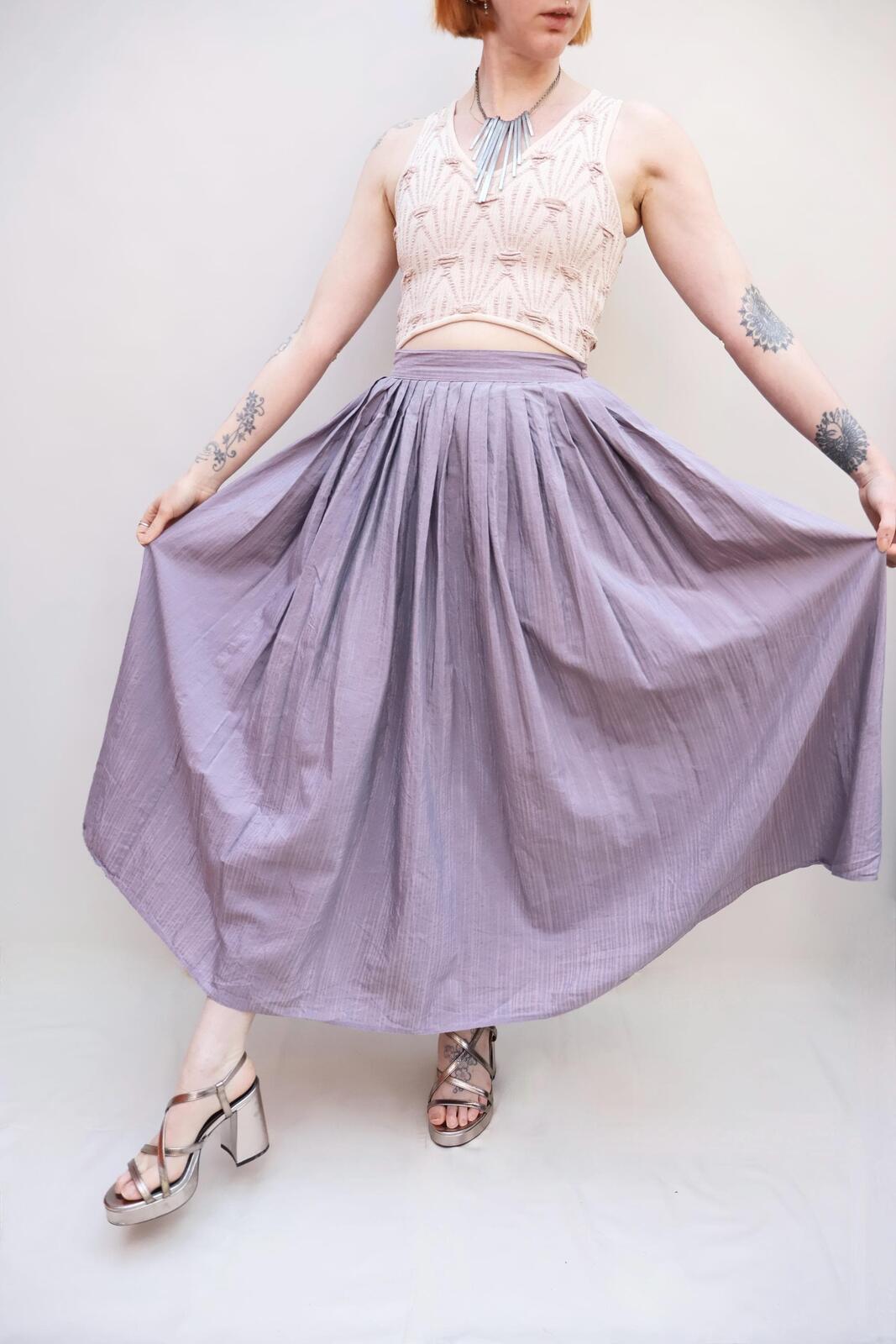 Vintage Lilac Shimmery Skirt