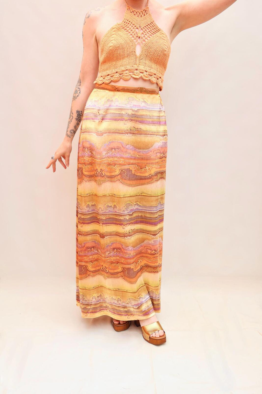 Vintage 70s Psychedelic Skirt