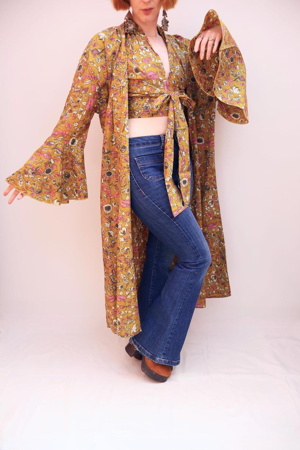 Block Printed Cotton Kimono