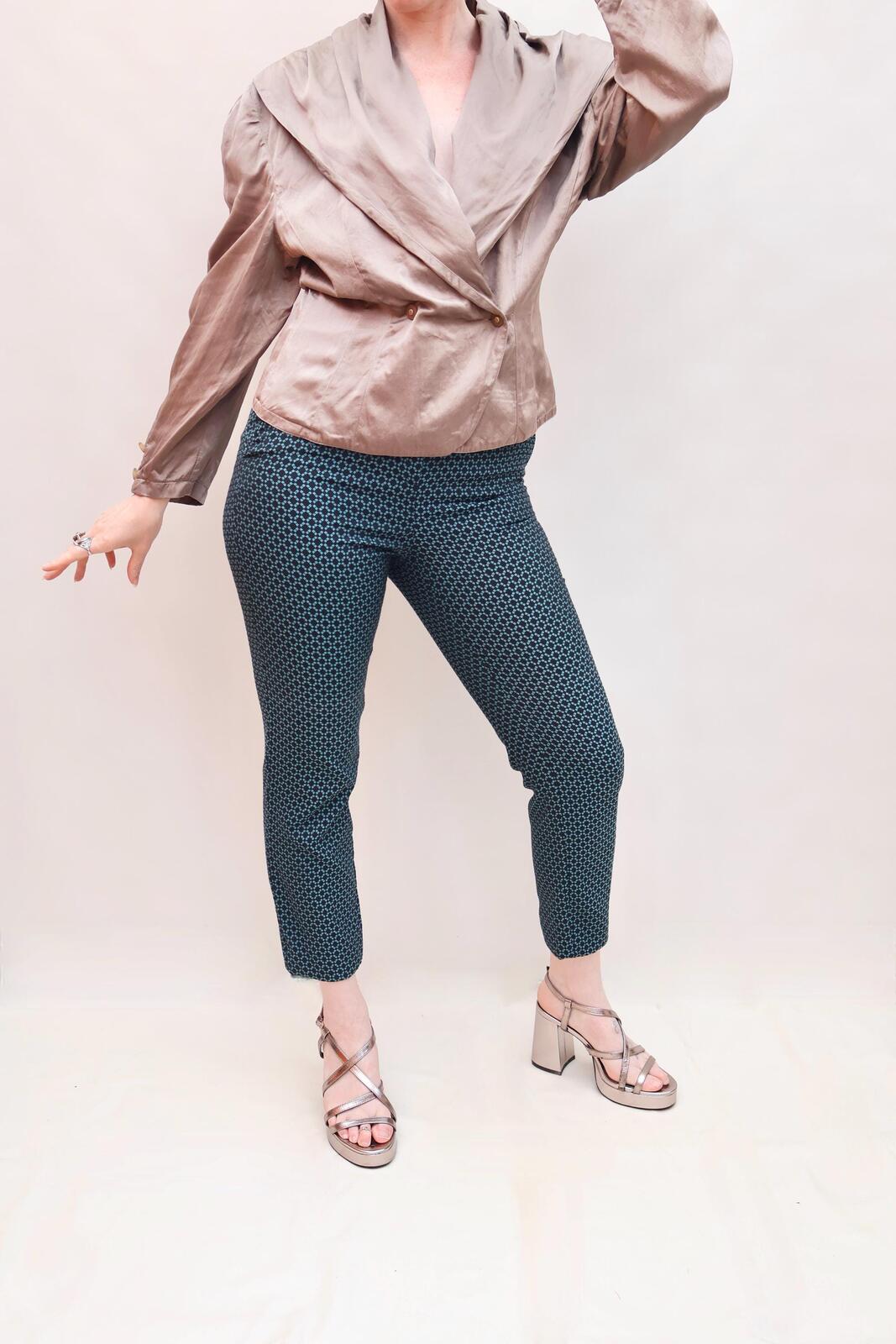 Vintage Silver Silk Blouse