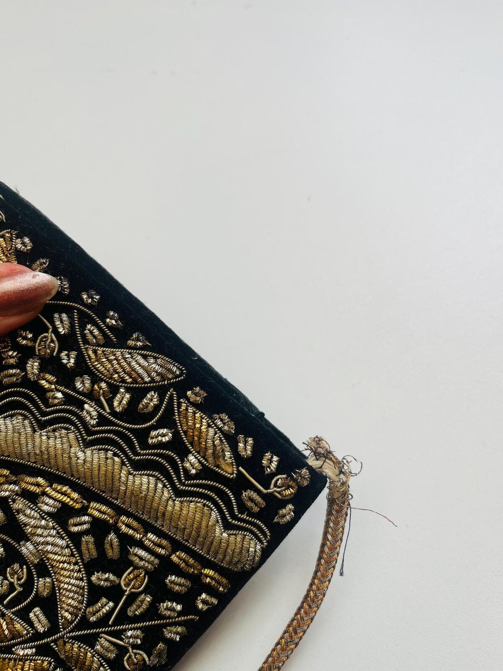 Vintage 70s Zardozi Clutch Bag