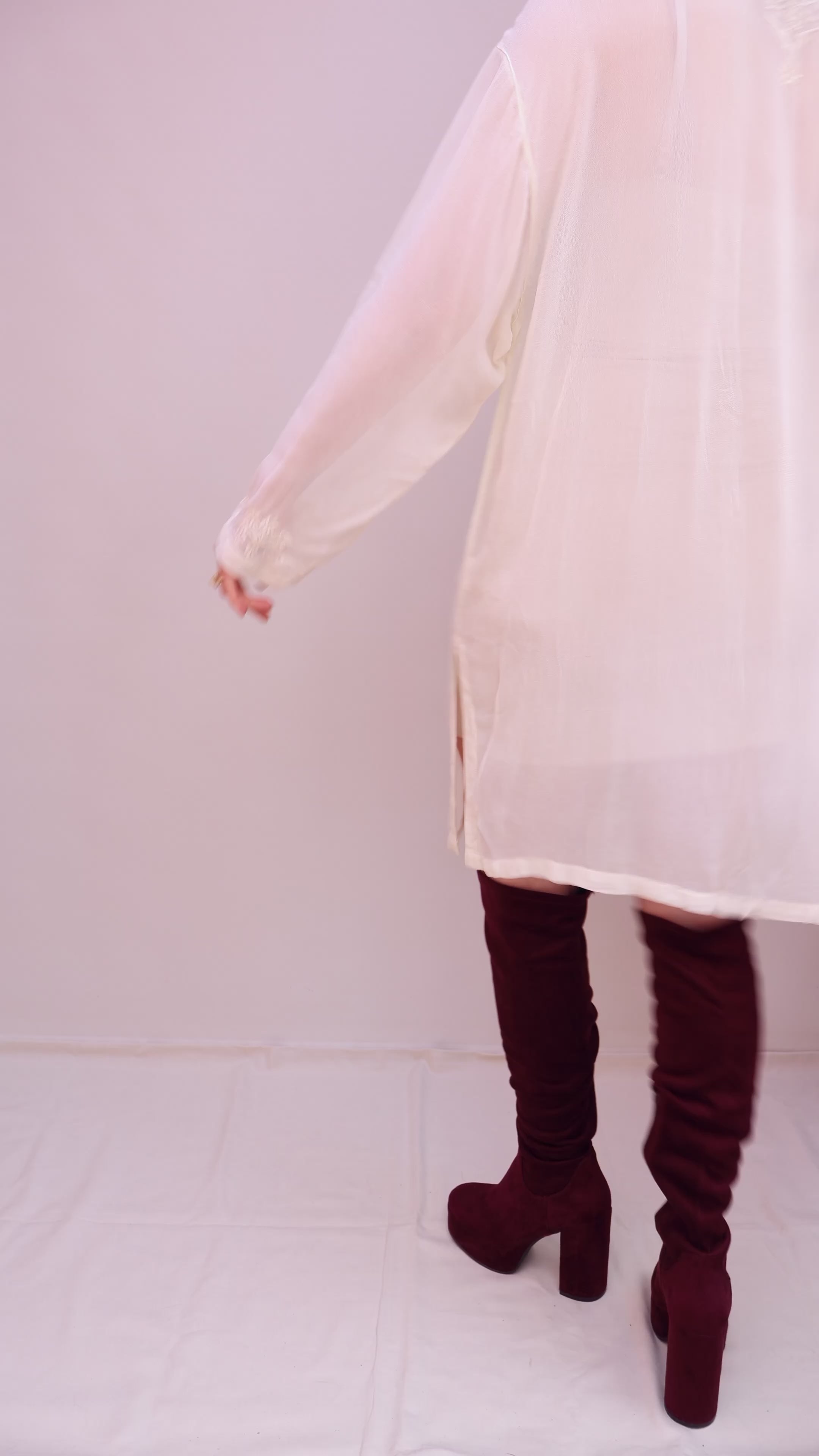 Vintage Embroidered Long Blouse