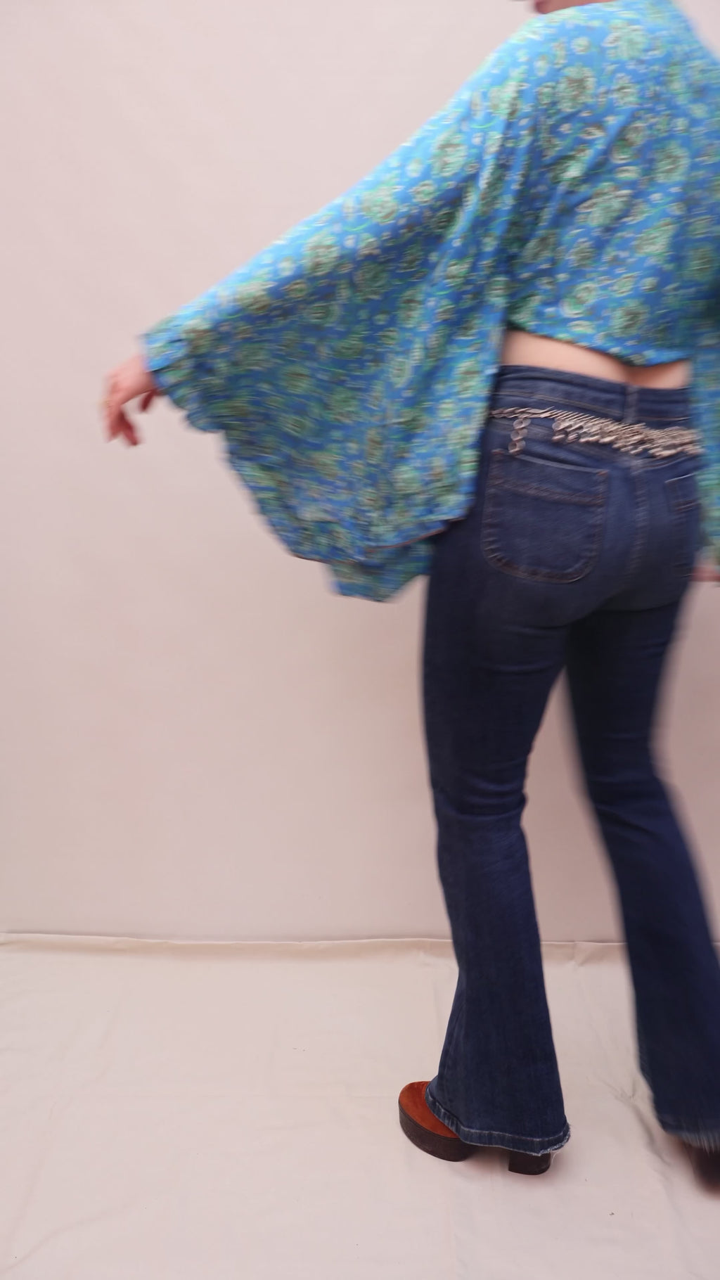 Upcycled Sari Silk Blouse