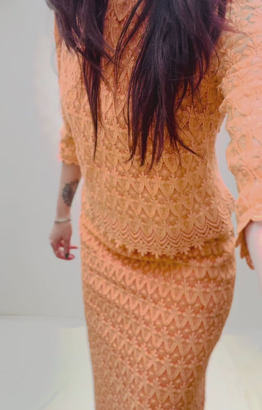 Vintage 60s Crochet Dress