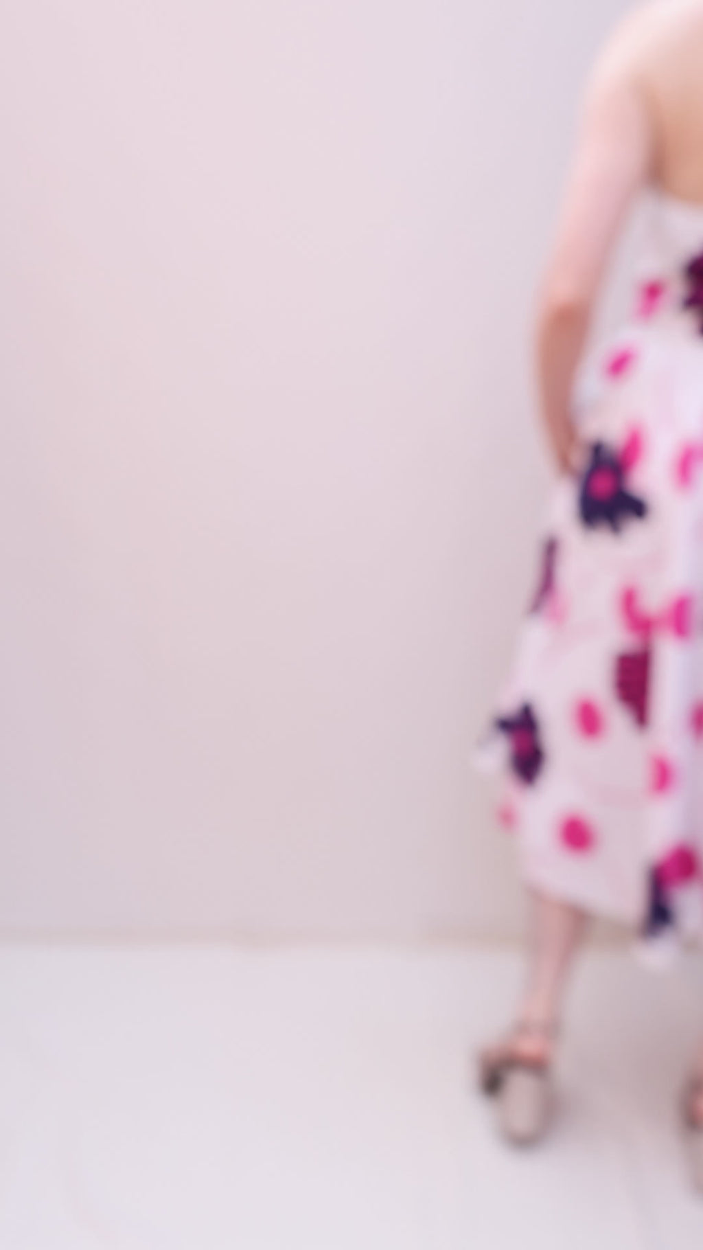 Vintage 80s Boned Cotton Dress