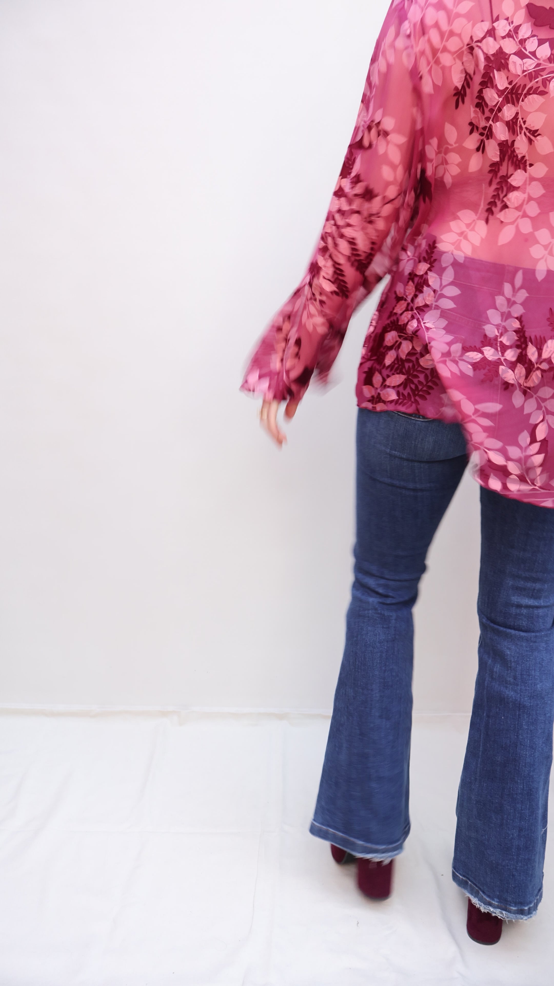 Vintage Devore Silk Blouse