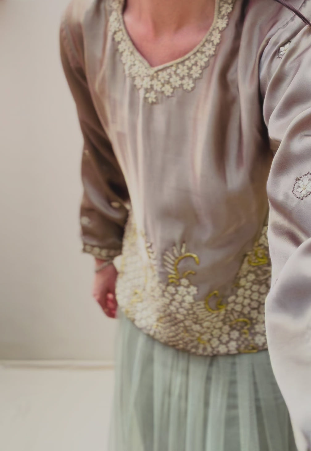 Vintage Indian Silk Blouse