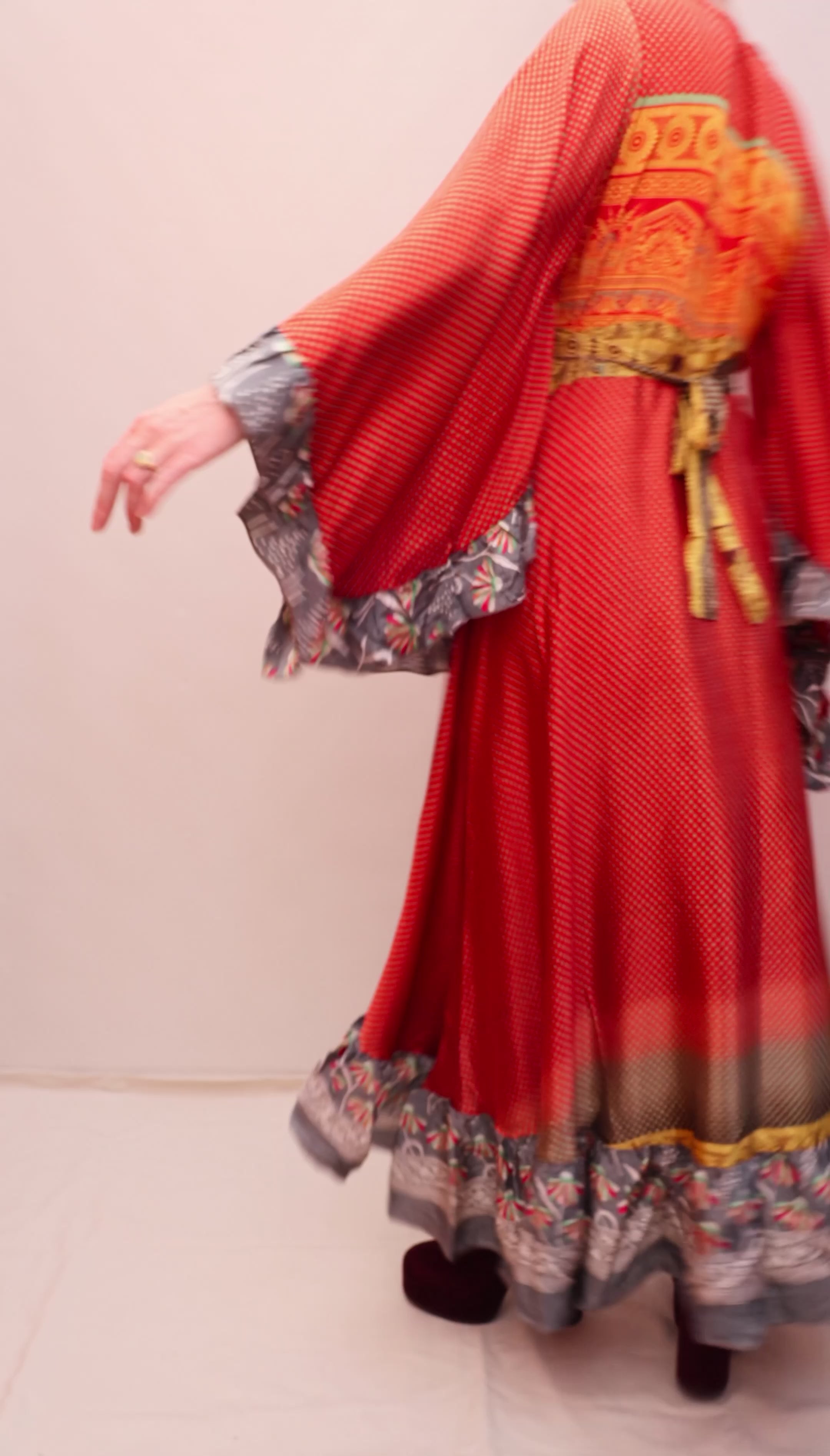 Upcycled Sari Wrap Dress