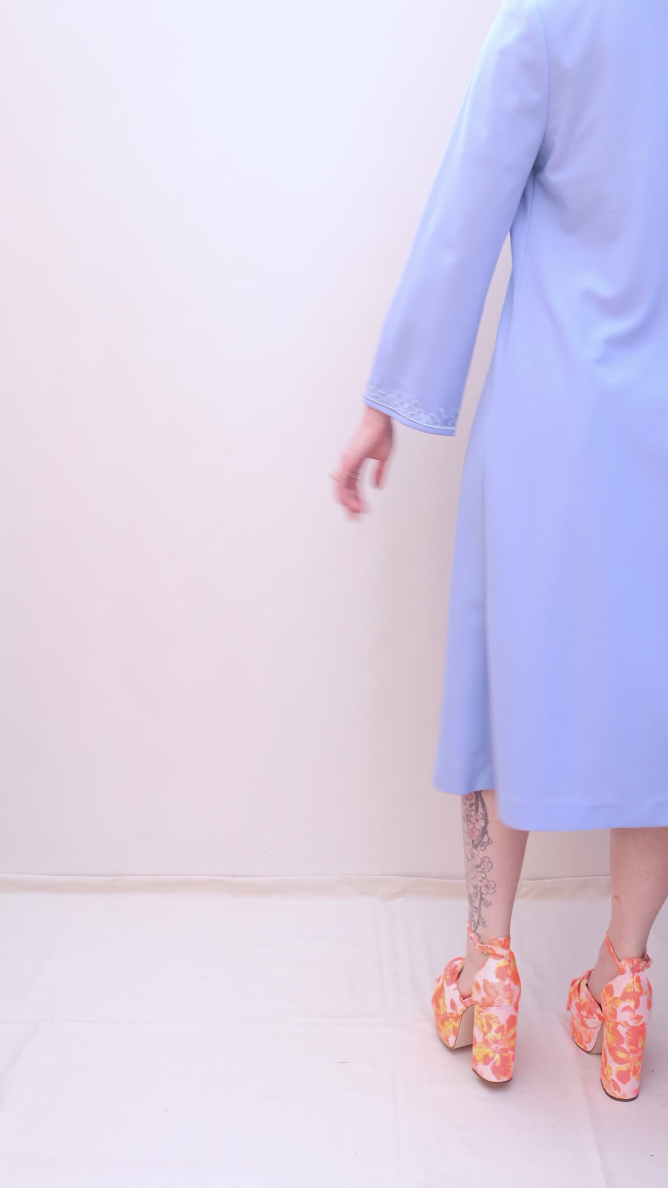 Vintage 60s Lavender Wedding Dress Set