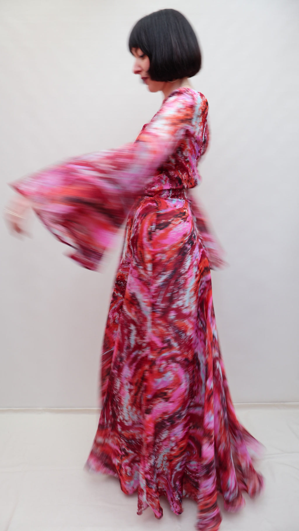 Vintage Psychedelic 70s Dress