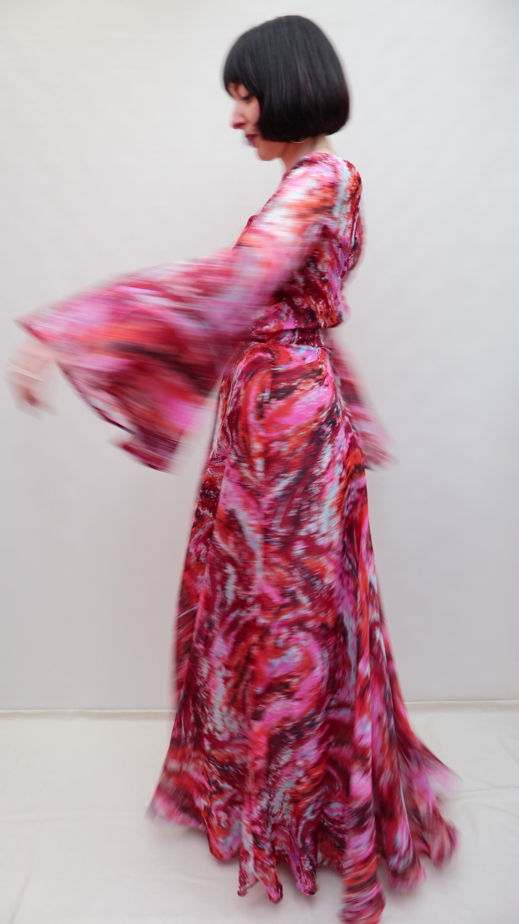 Vintage Psychedelic 70s Dress