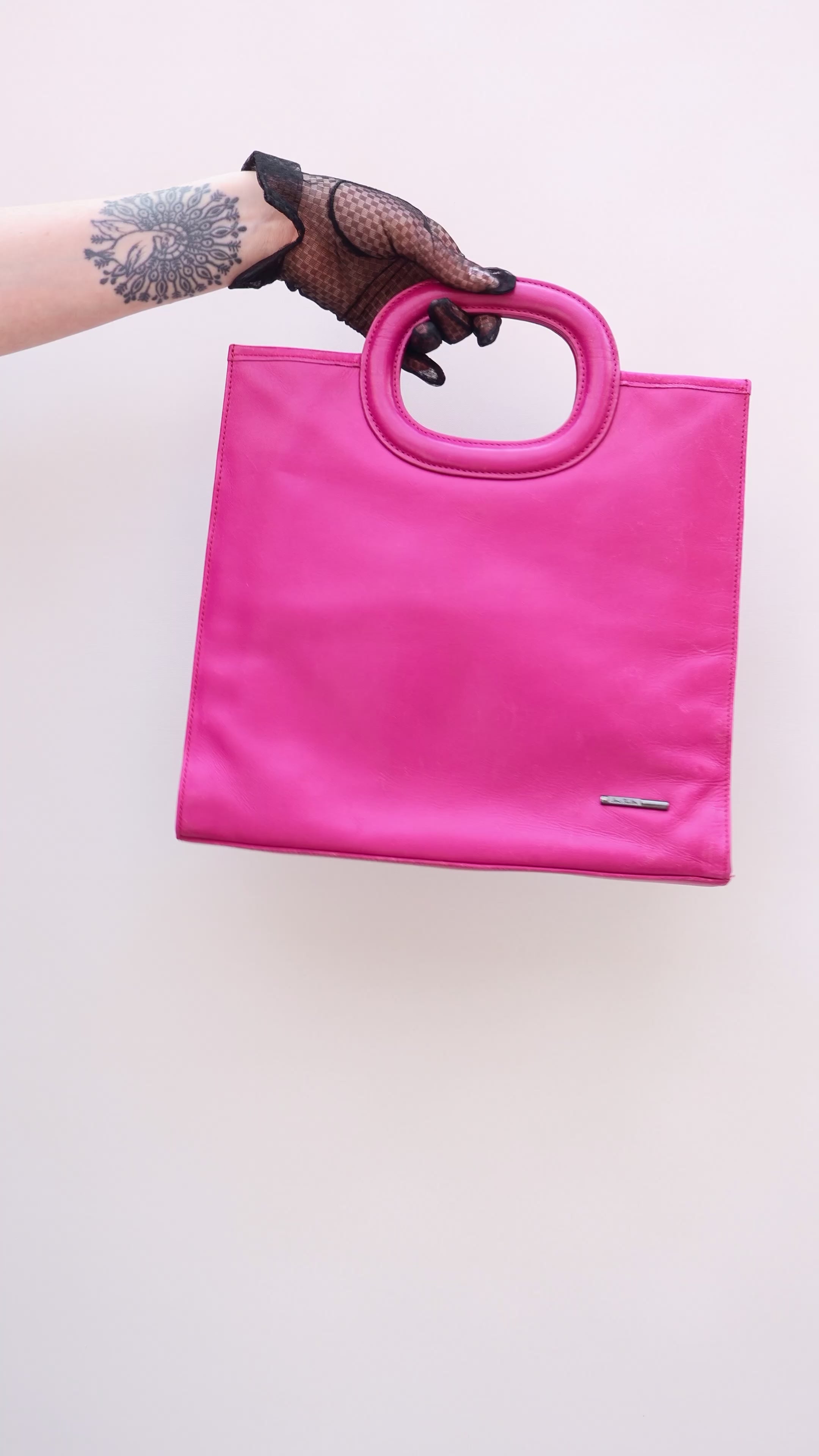 Vintage 90s Hot Pink Handbag