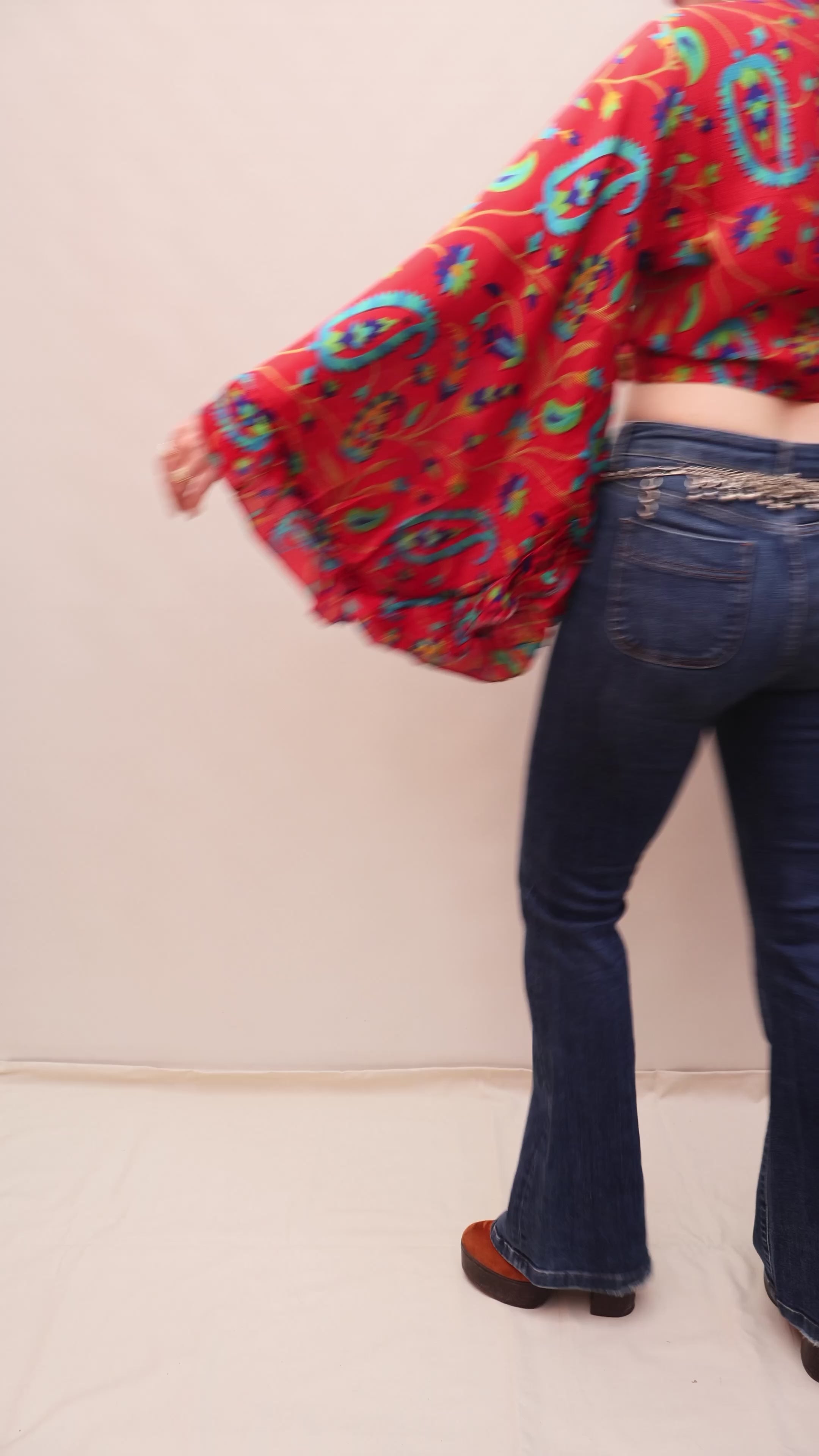 Upcycled Sari Silk Blouse